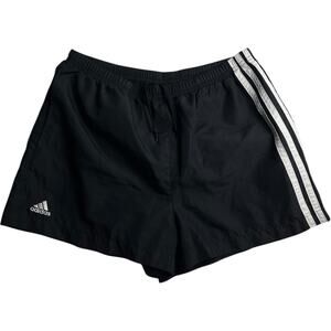 Adidas Black 3-Stripes Athletic Shorts